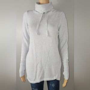 Akini Light Blue Cowl-neck Tunic Athleisure Sweater Size XS